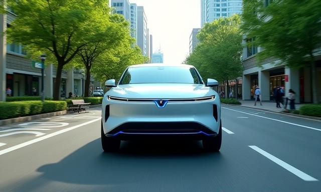 Sakura NX-1水素SUVが都市環境を走行