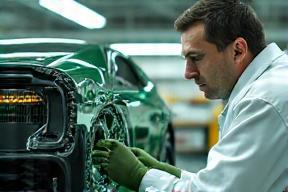 エンジニアが水素燃料電池車両のプロトタイプを開発中